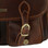 San Marino - Travel Leather Bag - Front pocket buckle