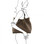 TL Bag - Woven Printed Leather Shopping Bag with Golden Pendant - model view