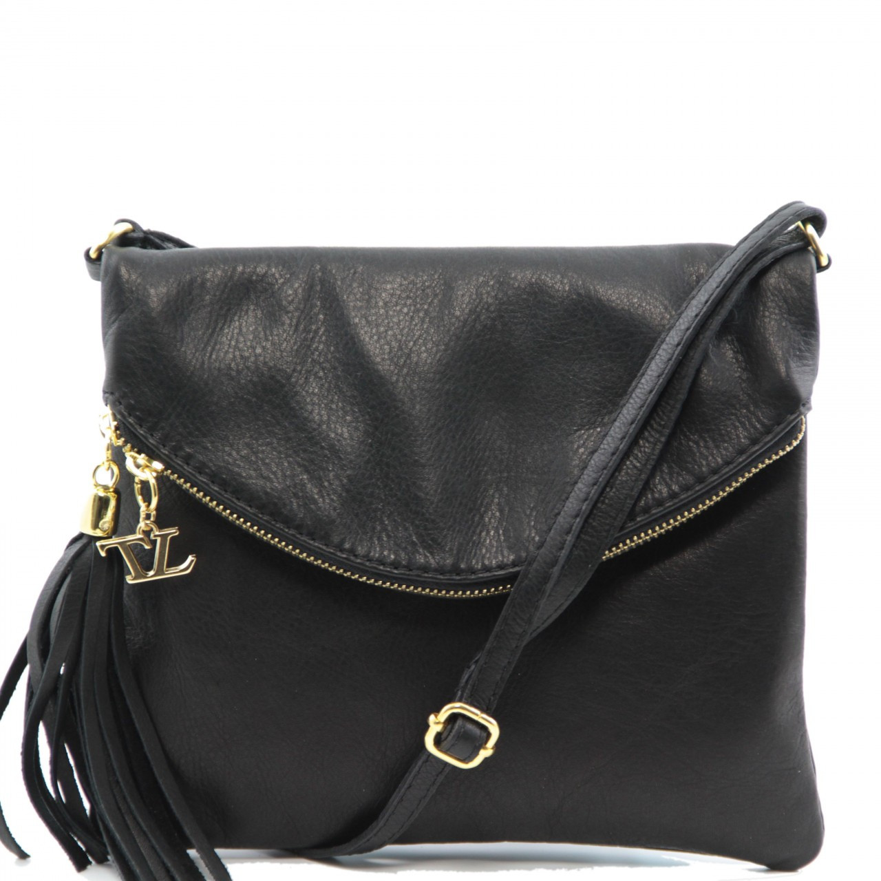 tuscany leather shoulder bag with tassel