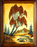 This magnificent original piece of framed artwork produced by our professional artist is decorated with the finest handpicked amber; the amber is aged between 30 -40 million years old from the Baltic. Well designed and unique.
The size is the size of the artwork alone.
The wooden frame comes with hooks and string attached.

100% of the painting surface is covered with the finest amber.

Please feel free to contact us for further information