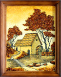 This magnificent original piece of framed artwork produced by our professional artist is decorated with the finest handpicked amber; the amber is aged between 30 -40 million years old from the Baltic. Well designed and unique.
The size is the size of the artwork alone.
The wooden frame comes with hooks and string attached.

100% of the painting surface is covered with the finest amber.

Please feel free to contact us for further information