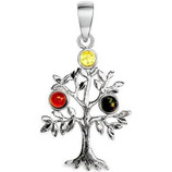 
The Tree of Life commonly represents the interconnectedness of everything in the universe. It symbolises togetherness and serves as a reminder that you are never alone or isolated, but rather that you are connected to the world.
3 colours of Amber bring positive energy as you wearing..very calming stones.
