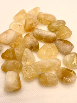 Citrine healing properties:Stimulates the brain, strengthening the intellect. Citrine promotes motivation, activates creativity and encourages self-expression. Enhances concentration and revitalises the mind. It releases negative traits, depression, fears and phobias.

Size approx between 2 and 2.30cm height

1 to 1.30cm width

Please note can be comes different shape and size as natural made