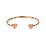 Brand new genuine Links of London Open Heart 18ct Rose Gold Cuff Bracelet with Pink Opals & Diamonds

18kt Rose Gold Vermeil &  Pink Opals & Diamonds
This minimalistic cuff from Links of London features Pink Opal gemstones and diamonds clustered inside a heart silhouette of 18ct Rose Gold Vermeil. Symbolising compassion, pink opals reinforce our inherent sense of calm. Effortlessly chic, this key piece from the Wholehearted collection can be layered with other bracelets for an effortless look.

Size medium 16cm.The hallmark & '3 links stamp' is embossed on the bangle

 