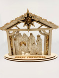 Nativity ornament handmade Baltic Amber gorgeous decor 