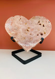 Pink Amethyst Heart 

wight Size: 18.3cm

height: 15cm