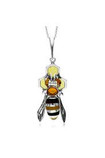 Honey Bee Amber Pendant