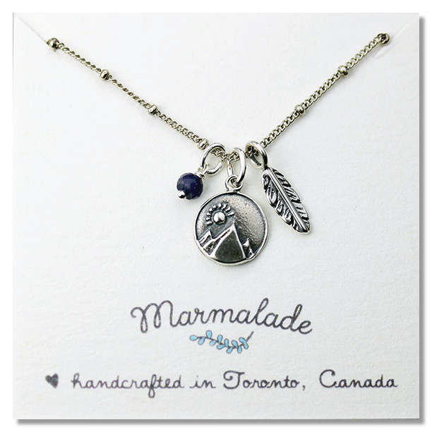 Mountain Charm Necklace Marmalade Designs