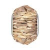 Swarovski Elements Crystal Golden Shadow Briolette Crystal Charm Bead