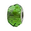 Swarovski Elements Fern Green Briolette Crystal Charm Bead