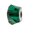 Swarovski Elements Emerald Helix Crystal Charm Bead