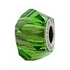 Swarovski Elements Fern Green Helix Crystal Charm Bead