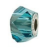 Swarovski Elements Indicolite Helix Crystal Charm Bead