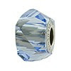 Swarovski Elements Light Sapphire Helix Crystal Charm Bead
