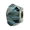 Swarovski Elements Montana Sapphire Helix Crystal Charm Bead