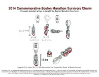 2014 Commemorative Boston Survivors Charm Design Sketch