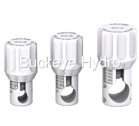 Buckeye Pinch Valves are available in three sizes