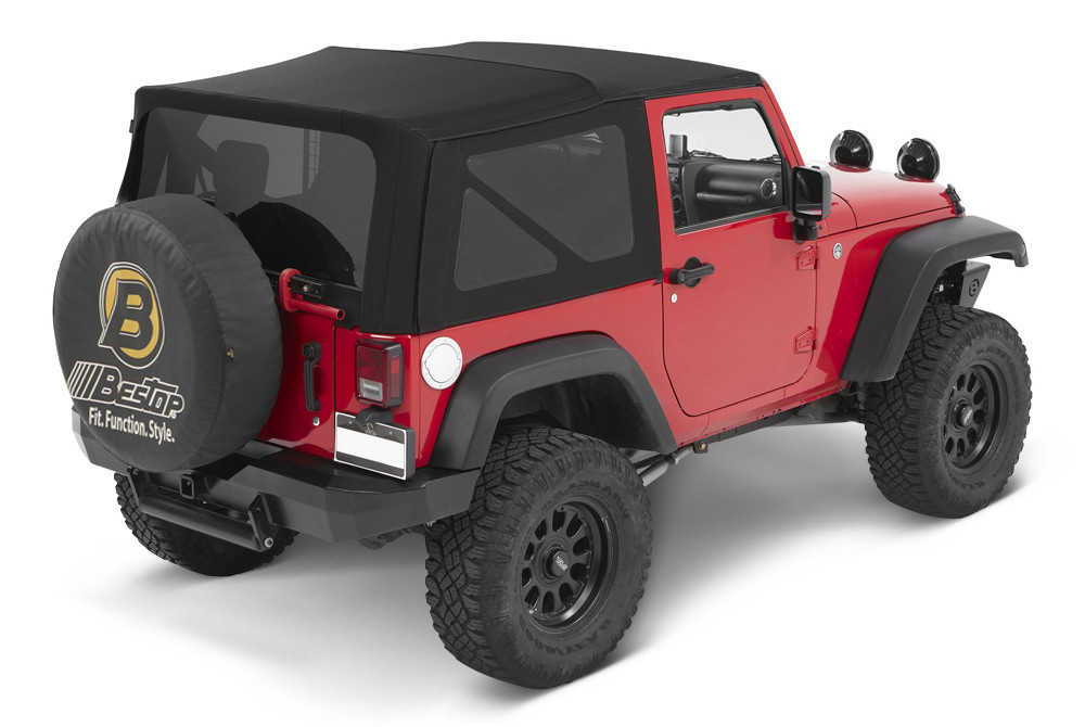 Bestop 54822-17 Supertop NX Soft Top In Twill For Jeep JK 2 Door 07-18