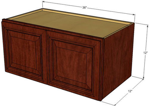 Brandywine Maple Horizontal Overhead Wall Cabinet - 36 ...
