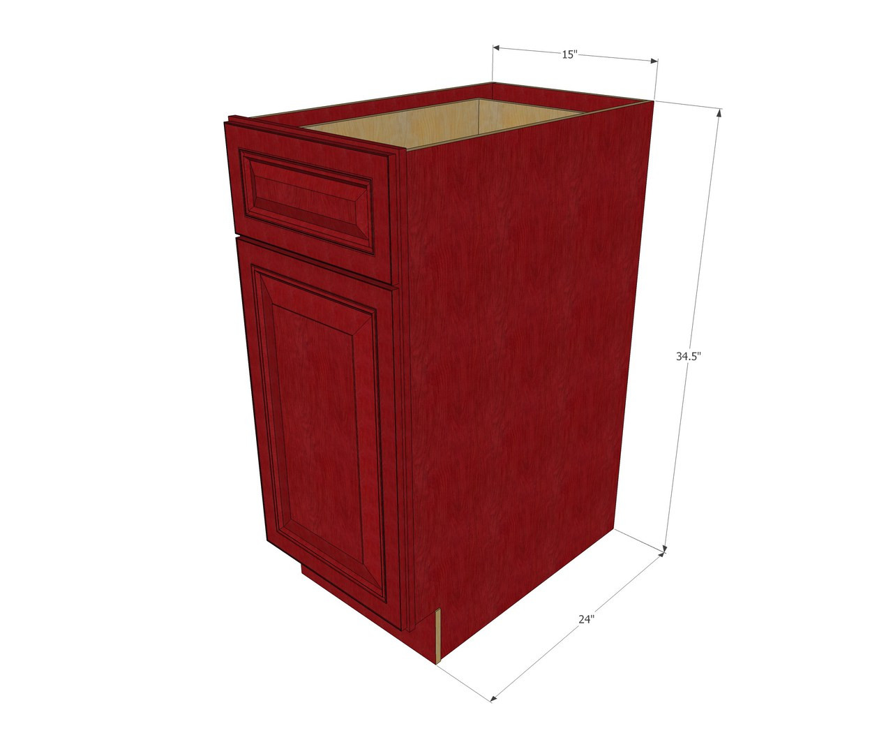 Grand Reserve Cherry Small Base Cabinet With 15 Inch Door Drawer
