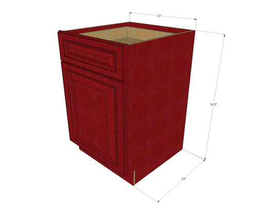 Grand Reserve Cherry Small Base Cabinet With 21 Inch Door Drawer