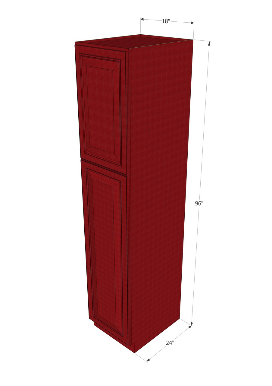 Grand Reserve Cherry Pantry Cabinet Unit 18 Inch Wide x 96 ...