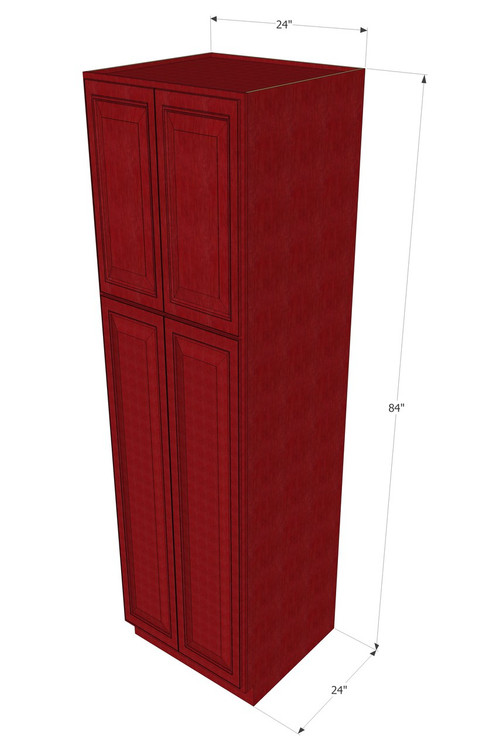 Grand Reserve Cherry Pantry Cabinet Unit 24 Inch Wide x 84 ...