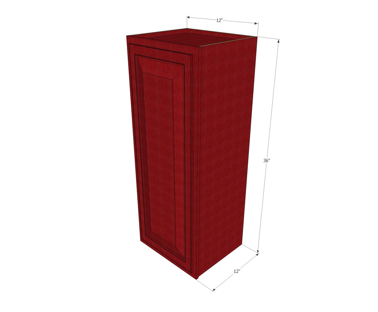 Small Single Door Grand Reserve Cherry Wall Cabinet - 12 ...
