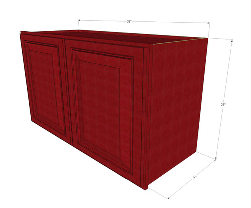 Grand Reserve Cherry Horizontal Overhead Wall Cabinet - 36 ...