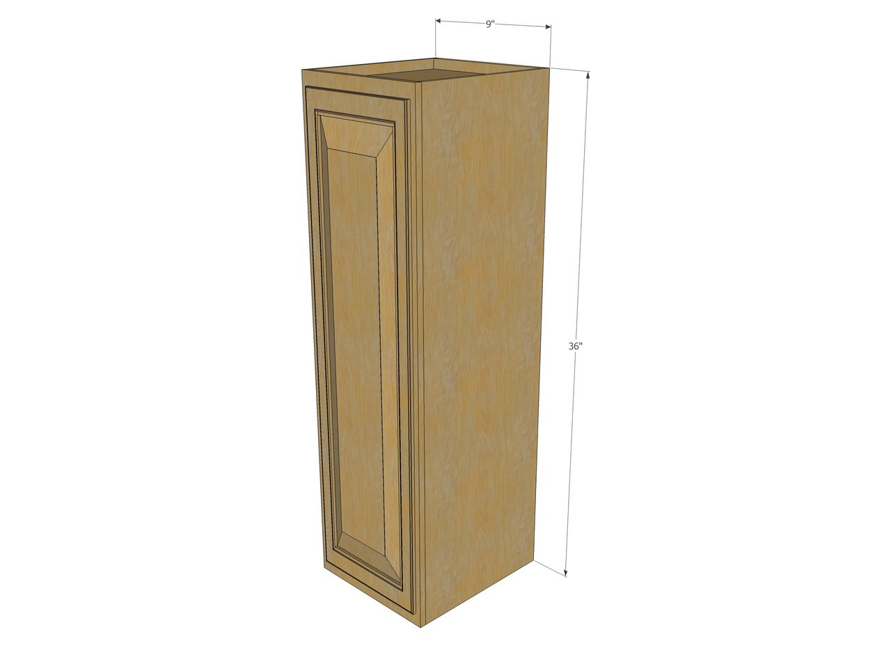 9 inch wide kitchen wall cabinet