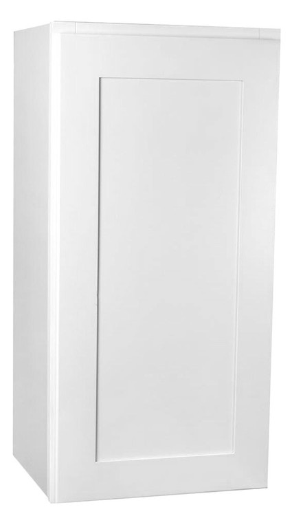 Small Single Door Arcadia White Shaker Wall Cabinet - 12 ...