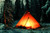 Safir 9 cp – Canvas Tent at night
