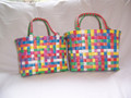 Multi-Color Check Purse