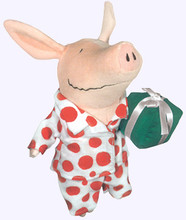 Olivia helps with Christmas doll