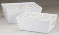 Market Tray-Small White Oblong