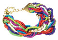 Colorful Beaded Twist Bracelet