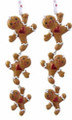 Set of Two Hanging Gingerbread Cookie Ornaments