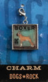 "Boxer Records" Charm for Purse, Zipper Pull, Bracelet, Pet Collar, Etc.