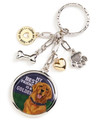 "My Best Friend is a Golden" Who's Your Doggy Charm Key Chain
