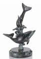 Diving Double Dolphins Statuette by SPI