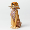 Dog with a Stick Figurine by Jim Shore Heartwood Creek for Enesco
