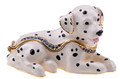 Laying Dalmatian Bejeweled Box with Matching Necklace