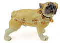 Standing Pug Bejeweled Box with Matching Necklace