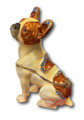 French Bulldog Bejeweled Box with Matching Necklace