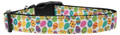 Multicolored Confetti Eggs Premium Ribbon Dog Collar (In-Stock