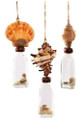 Set of Three Assorted Shell Topped Bottle Ornaments by Gallerie II