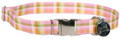 Southern Dawg Madras Pink Preppy Dog Collar (In-Stock)