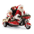 Good Day for a Ride - Santa & Mrs. Santa with their Harley Davidson