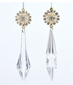 Set of 2 Assorted Acrylic Icicles With Jewels And Pearls Ornaments