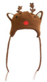 Pet Dog Knit Reindeer Holiday Hat